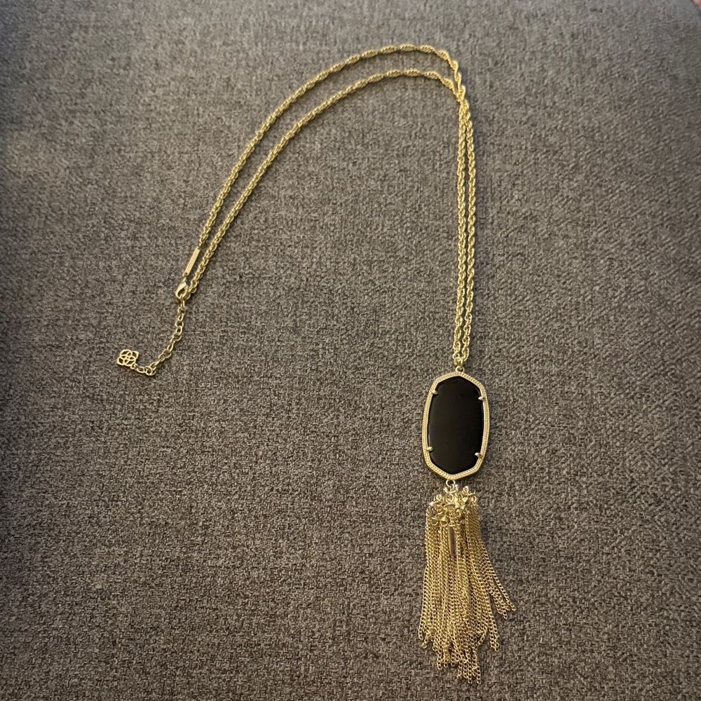 Kendra Scott Gold Long Pendant Necklace